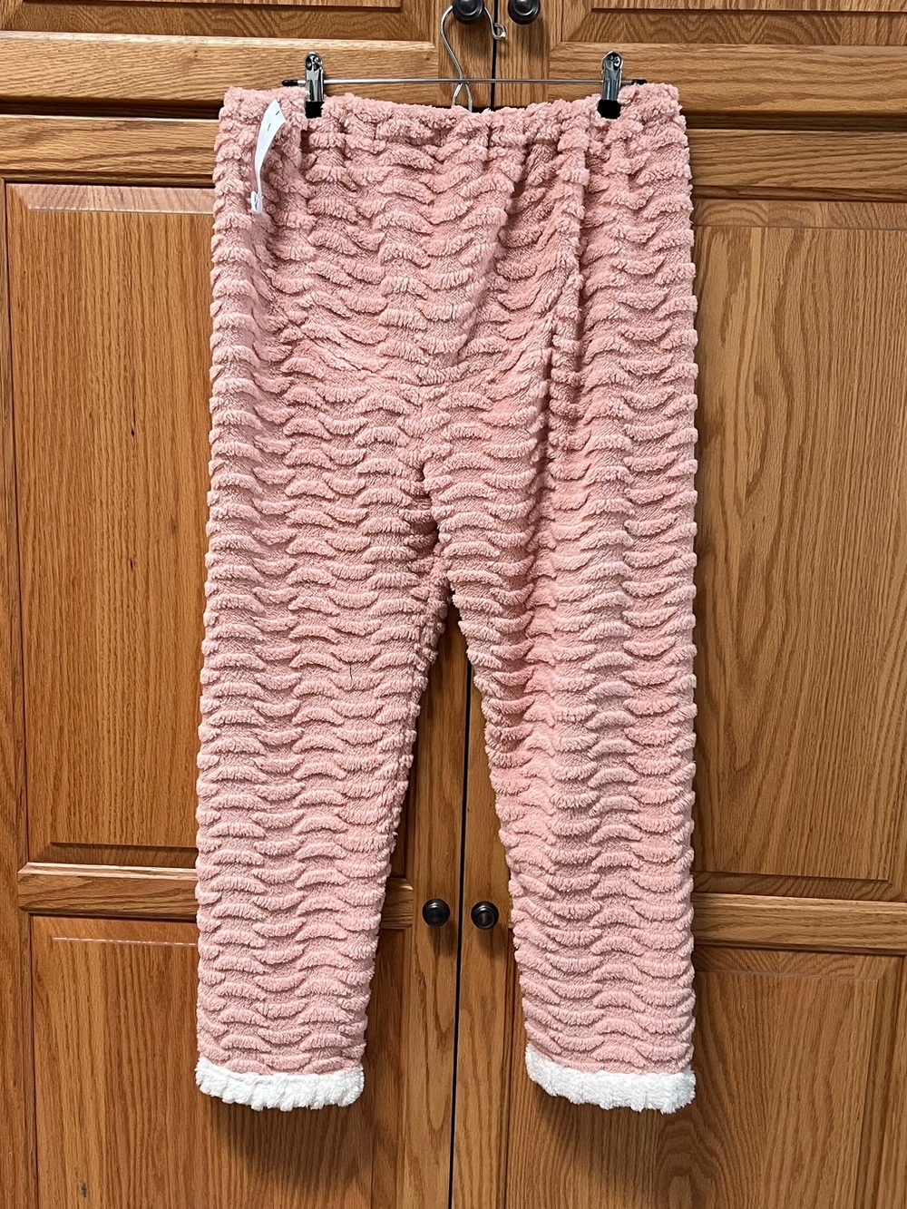 Women’s Plush Pink Cozy Pajama Pants, GUC, Size M